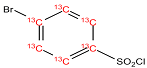 [U-Ring-13C6]-4-Bromobenzenesulfonyl chloride